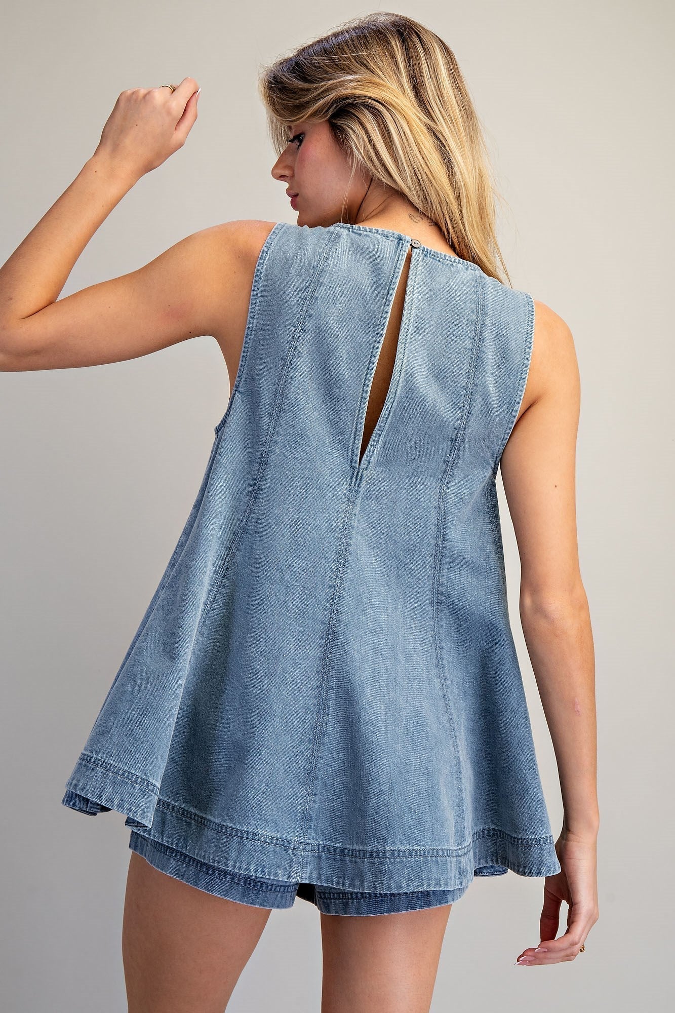 Elisa - Conjunto de denim de dos piezas