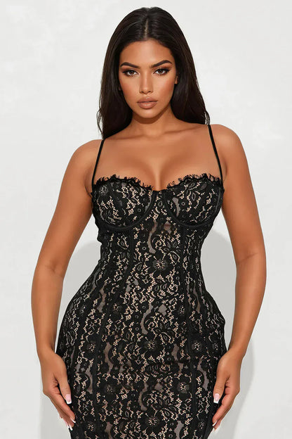 Mia - Vestido bustier de encaje