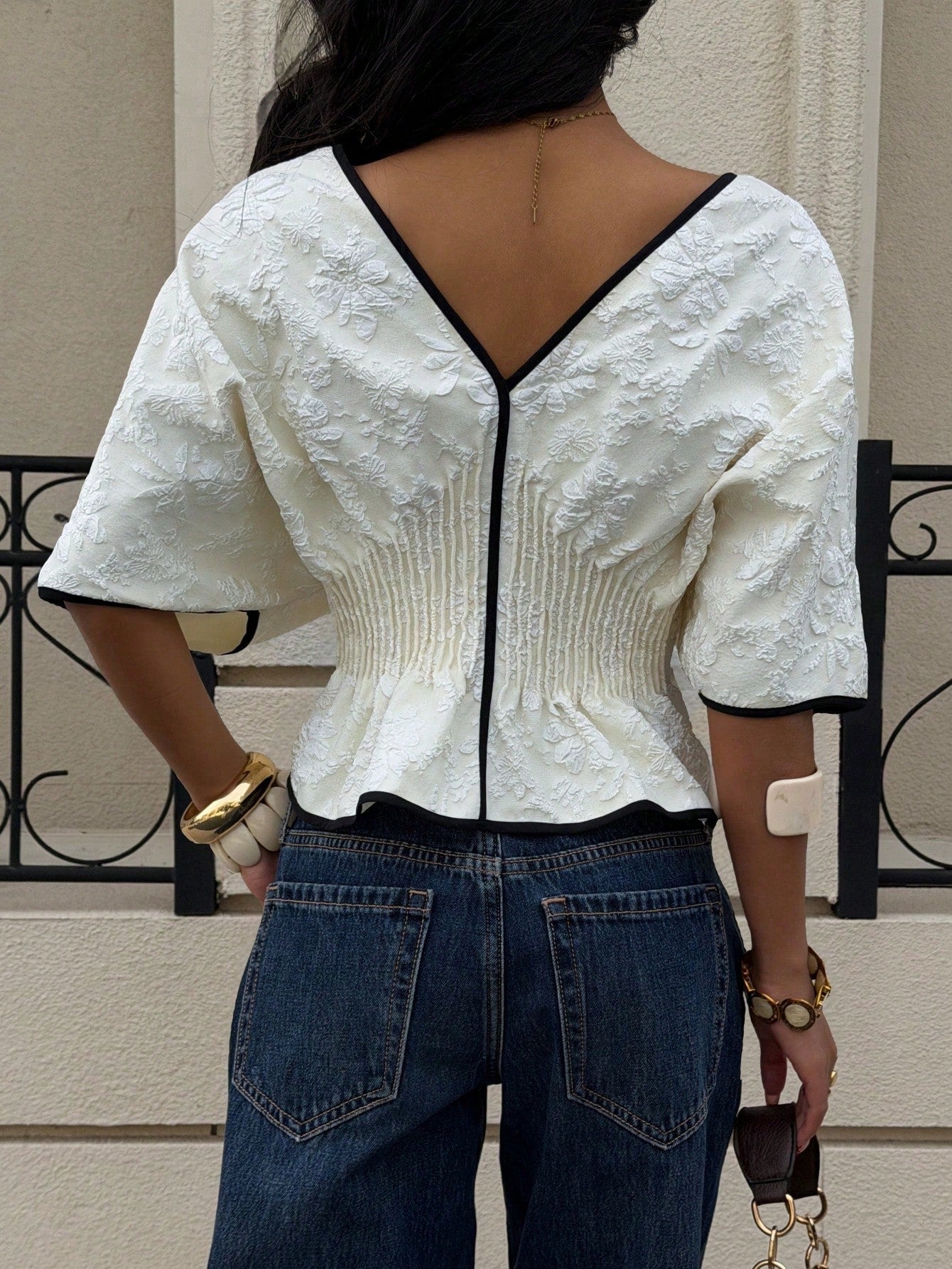 Lucia - Blusa escote en V