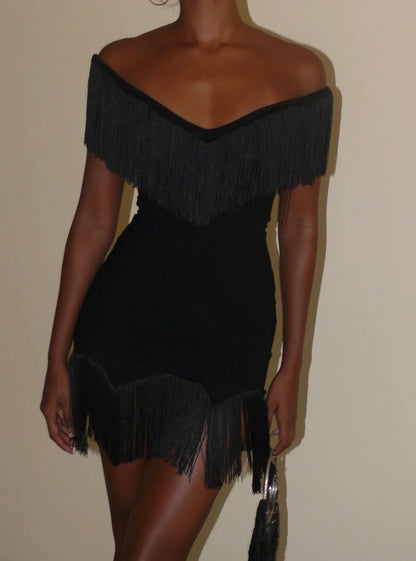 ISABELLA – Vestido de flecos