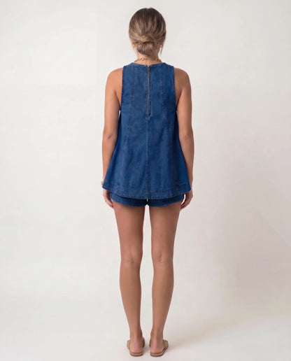 Elisa - Conjunto de dos piezas de denim