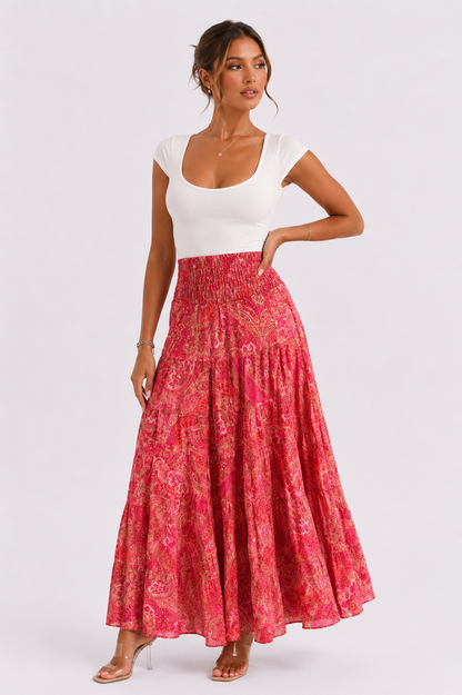 Falda larga bohemia Perla