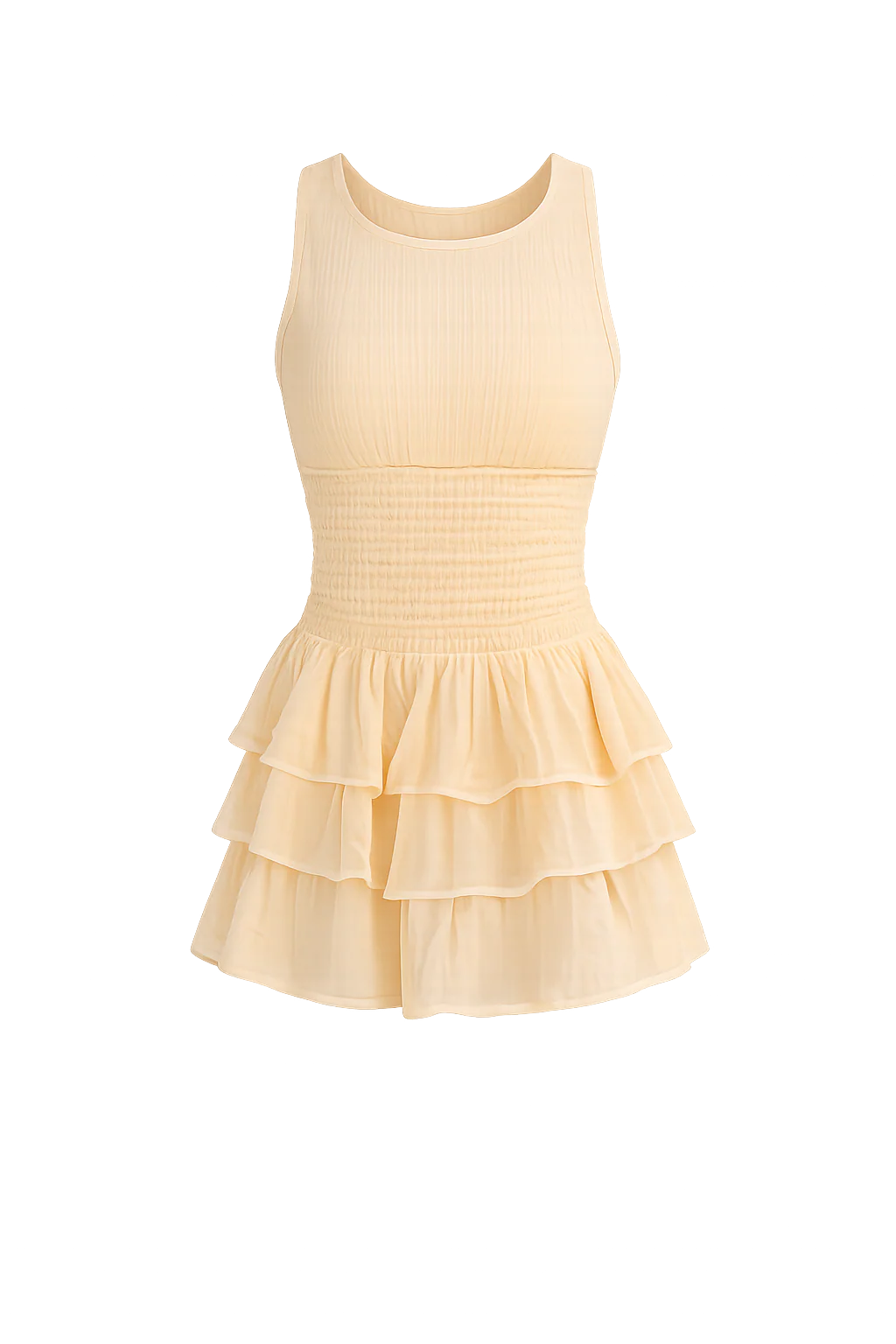 ALINA – Vestido corto con volantes elegantes