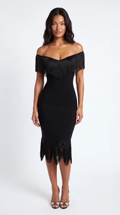 ISABELLA – Vestido de flecos