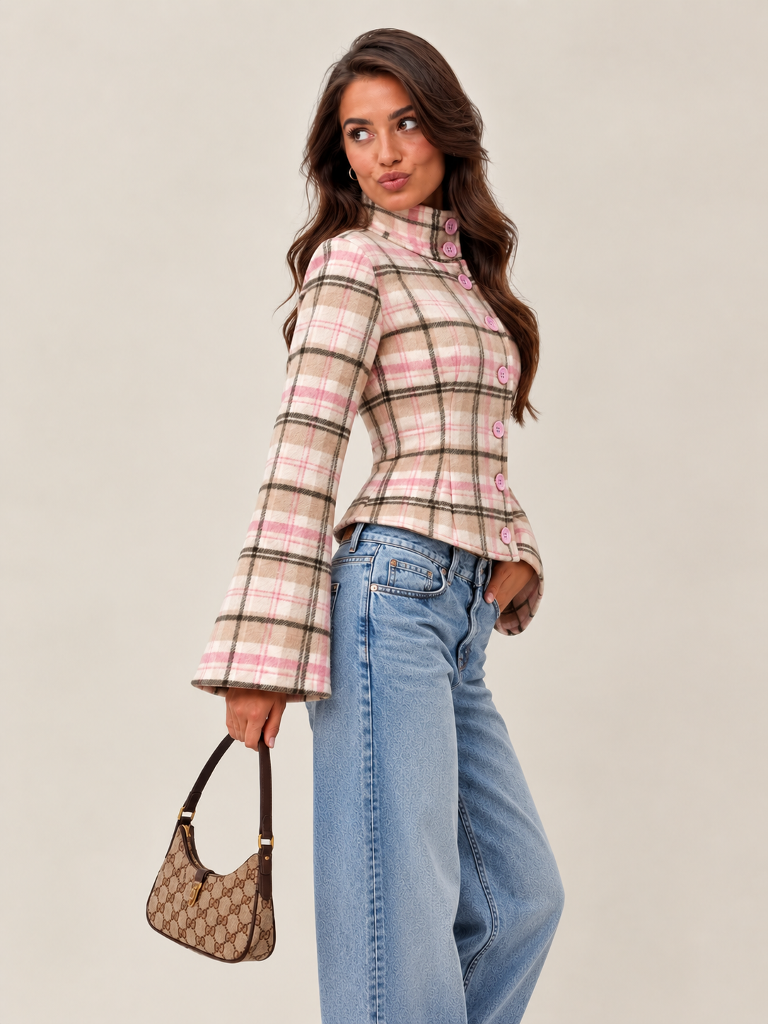 Rosa - Veste Tartan
