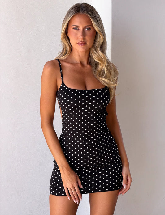 Andrea - Robe courte à pois