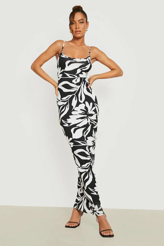 Malika - Robe longue a bretelles
